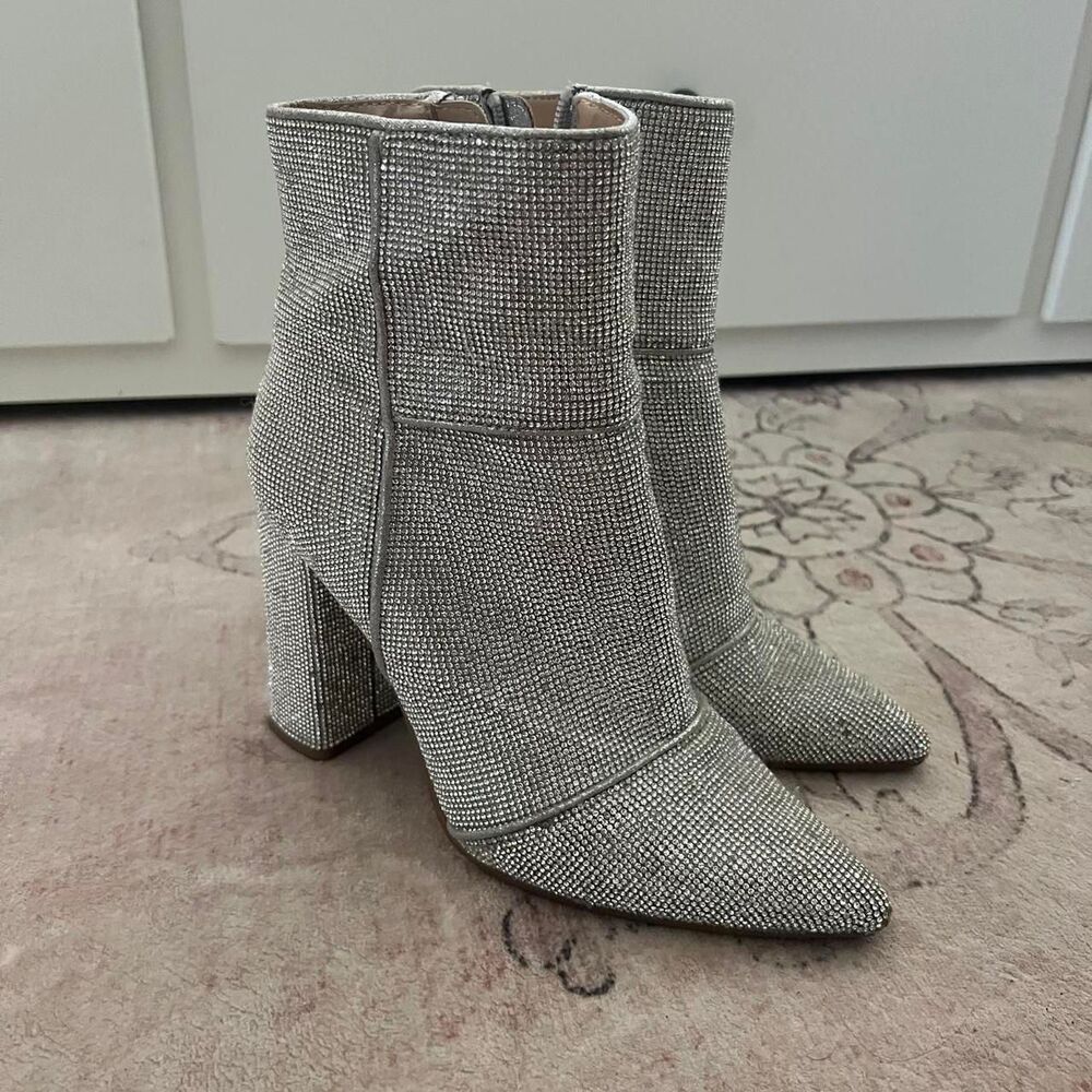Steve-madden Women's Grey and Silver Boots